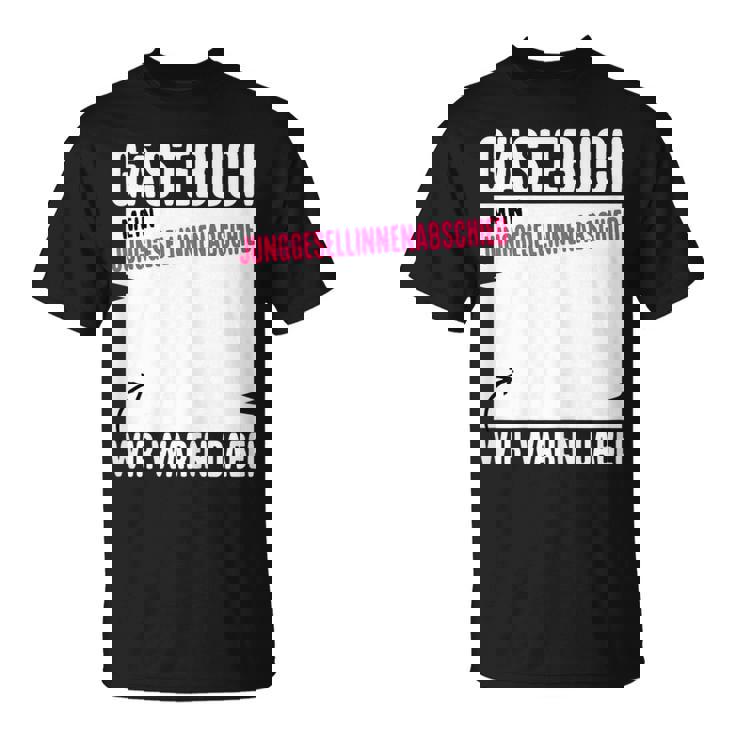 Guest Book Bride Jga Stag Night S T-Shirt