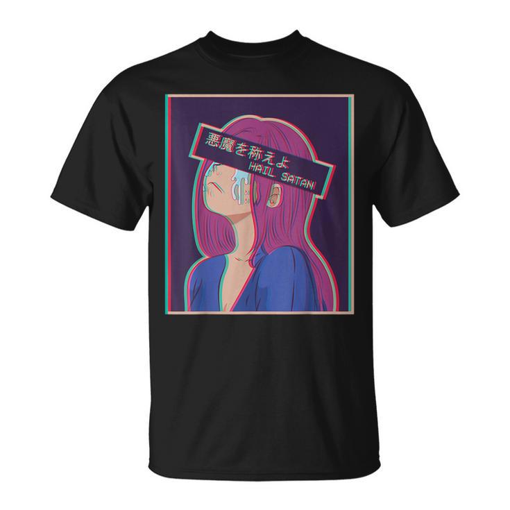 Hailatanad Anime Girl Japaneseaporwave Aesthetic Tシャツ