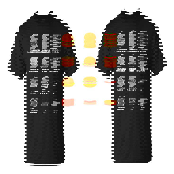 Ham Burgers Hamhamham Burburbur ハンバーガー大学 Tシャツ