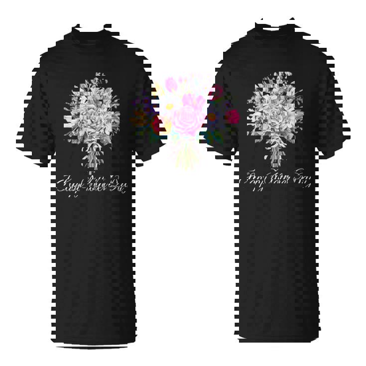 Happy Mother's Day For Mom Cute Mama Floral Bouquet T-Shirt