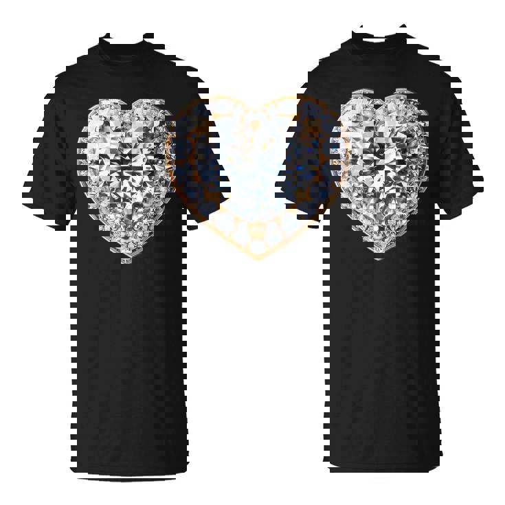 Heart Of Radiance ダイヤモンドエレガンスキラキラ Tシャツ