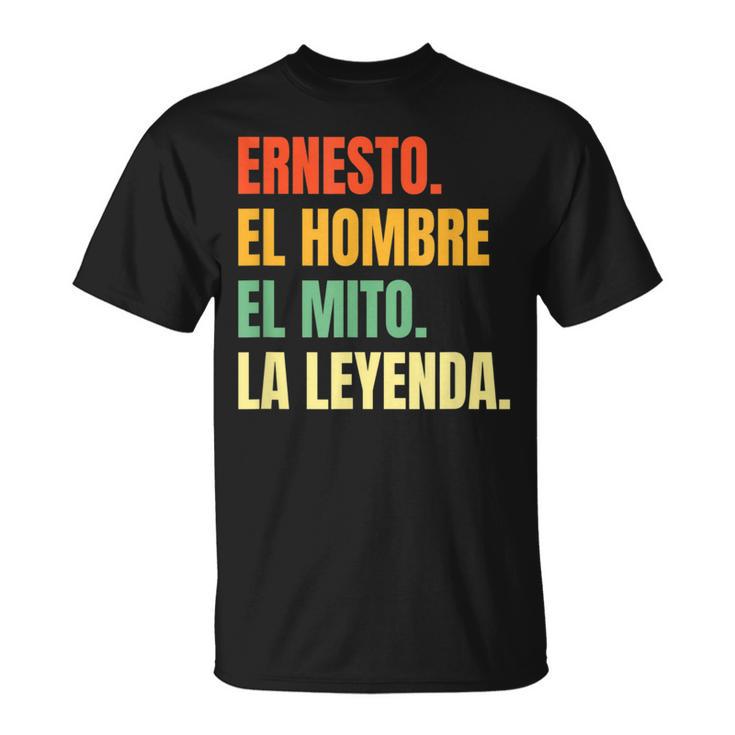Hombre Nombre Ernesto Cumpleaños Regalo Años Divertido Decoración Camiseta unisex