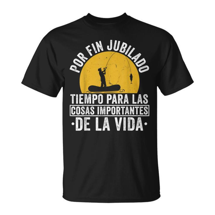 Hombre Pescar Pescador Por Fin Jubilado Pesca Camiseta unisex