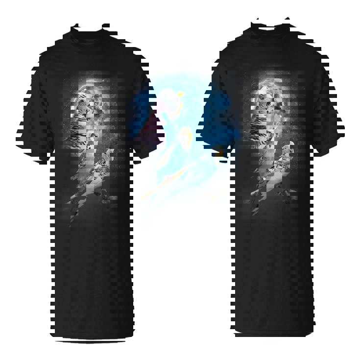 Howling At The Moon シャツ インコシャツ ファニーセキセイインコシャツ Tシャツ