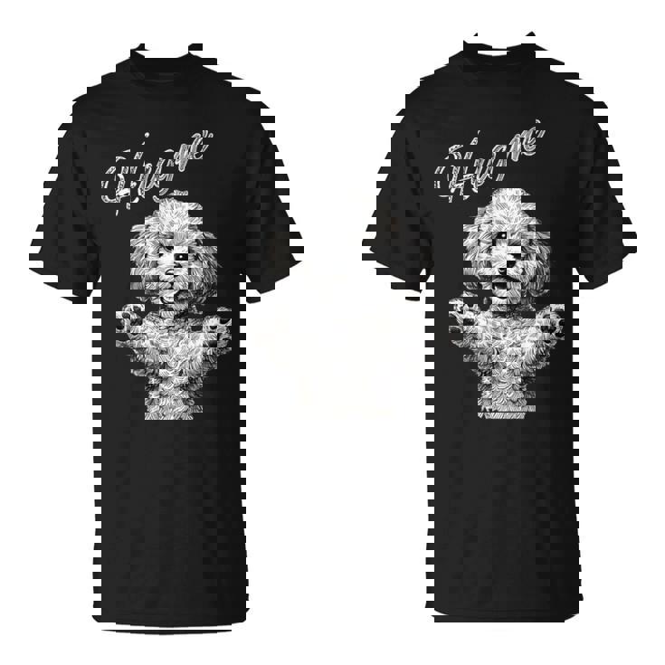 Hug Me トイプードル アートデザイン 可愛い おしゃれ 犬 動物 Tシャツ