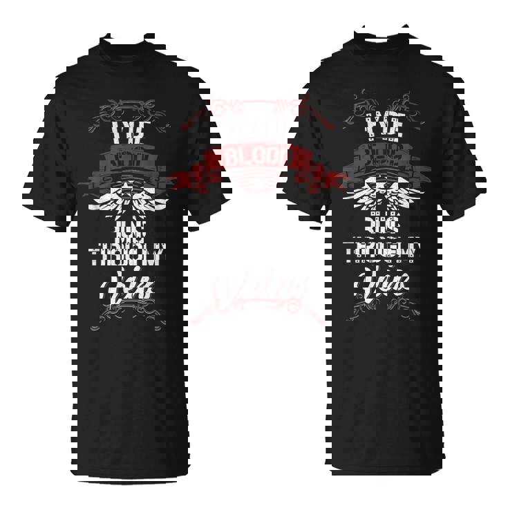 Hyde Blood Runs Through Myeins 苗字 Family Tシャツ