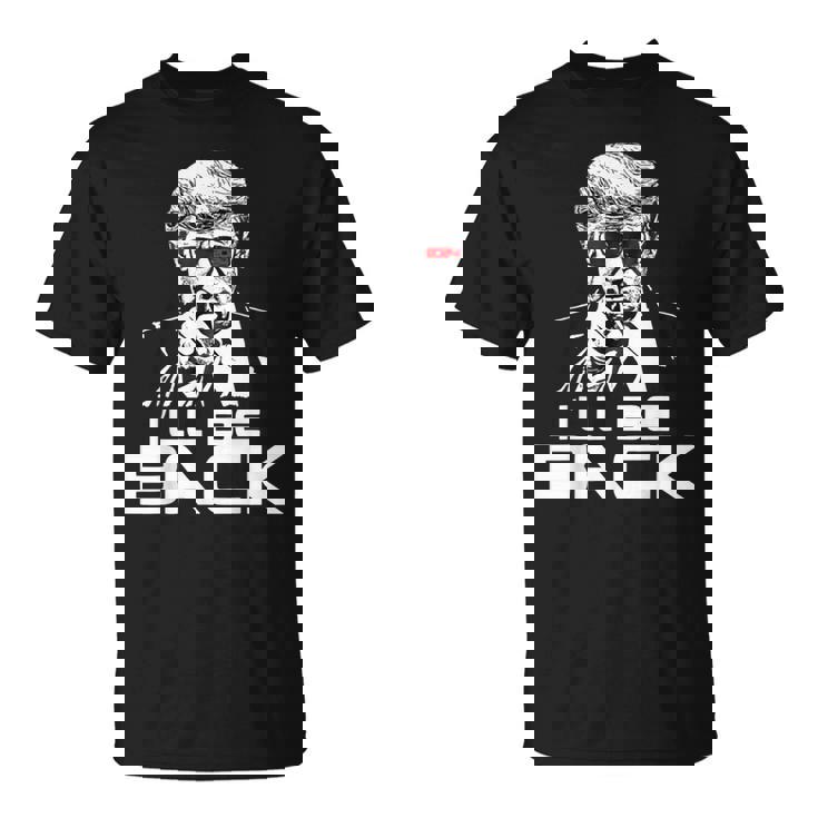 I'll Be Back 2024 ドナルド・トランプ 大統領用 おもしろサングラス Tシャツ