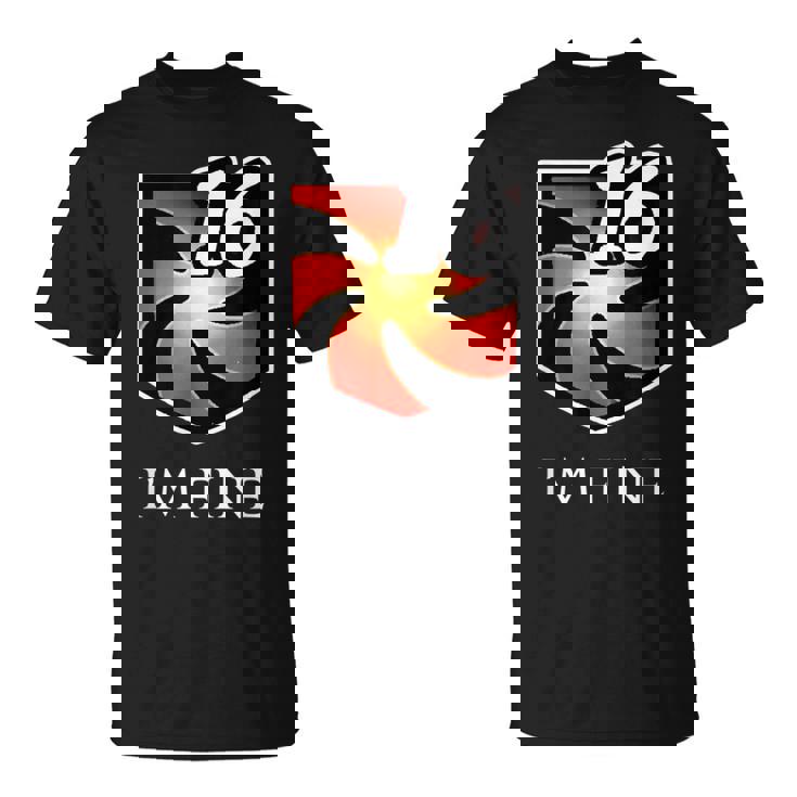 I'm Fine 脆弱性スタックス ファンタジー Mmorpg Tシャツ