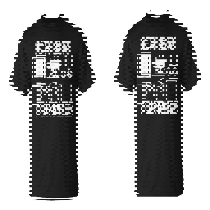 Ich Bin ターナー アート 体操モチーフ 男の子 メンズ Tシャツ