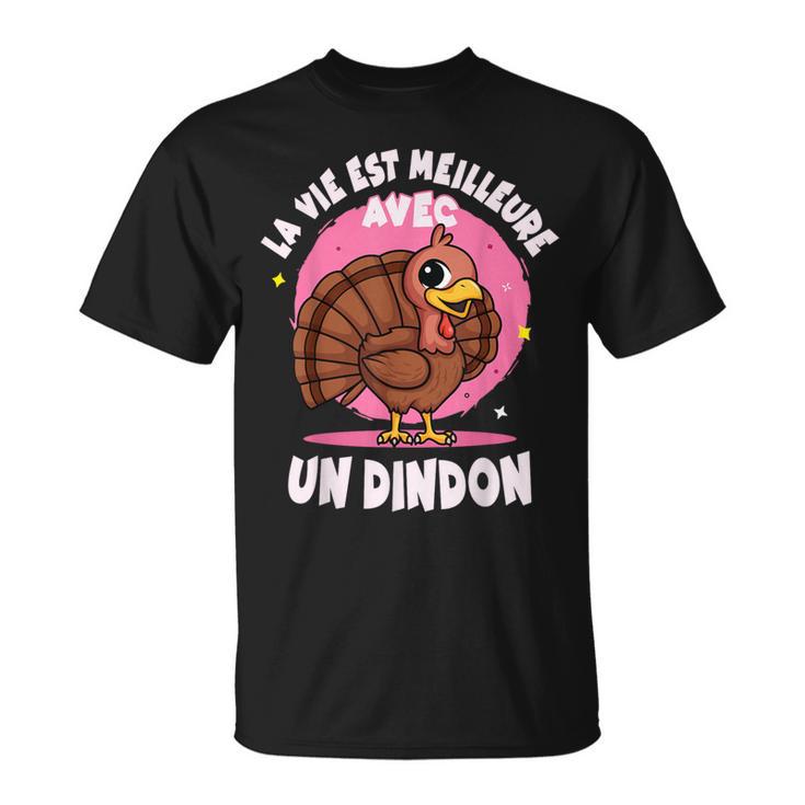 Idée Dindon Enfant Filleie Avec Un Dindon T-Shirt