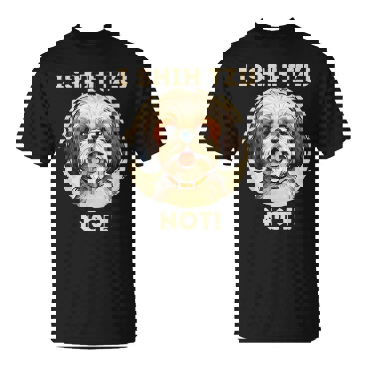 Ihih Tzu Not おもしろシーズー犬 Tシャツ