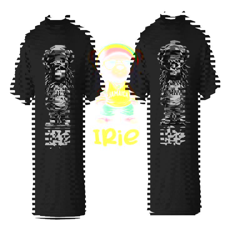 Irie テディベア ジャマイカ ラスタ ルーツ レゲエ Tシャツ