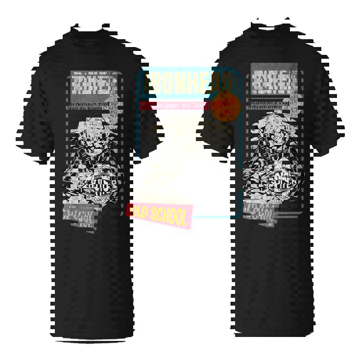 Ironhead Oldchool Hd ピンナップ レトロ オートバイ スポーツスター ホット Tシャツ