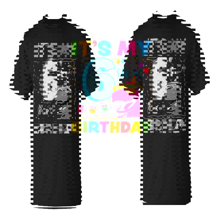 It's My 6Th Birthday Happy 6Ix Year T-Rex 恐竜 面白い Tシャツ