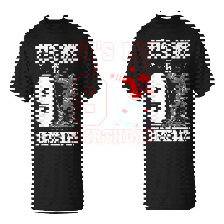 It's My 9Th Birthday 男の子 アイスホッケー ダビング 9歳 Tシャツ