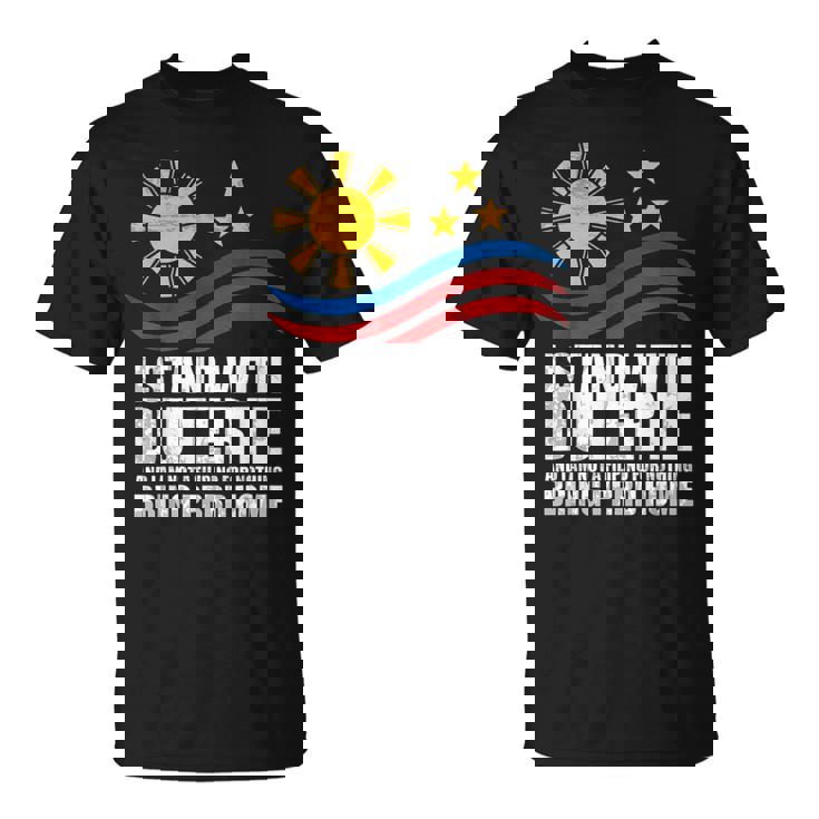 Itand With Duterte フィリピン フィリピン 強い 帰省 Tシャツ
