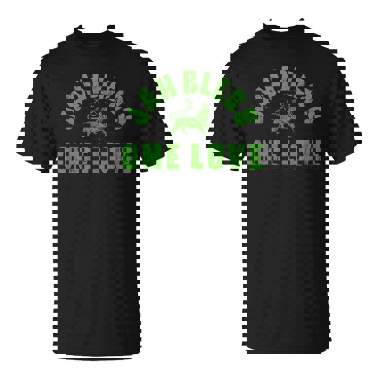 Jah Bless Reggae Music Lion Of Judah Jamaica レゲエ ダンスホール Tシャツ