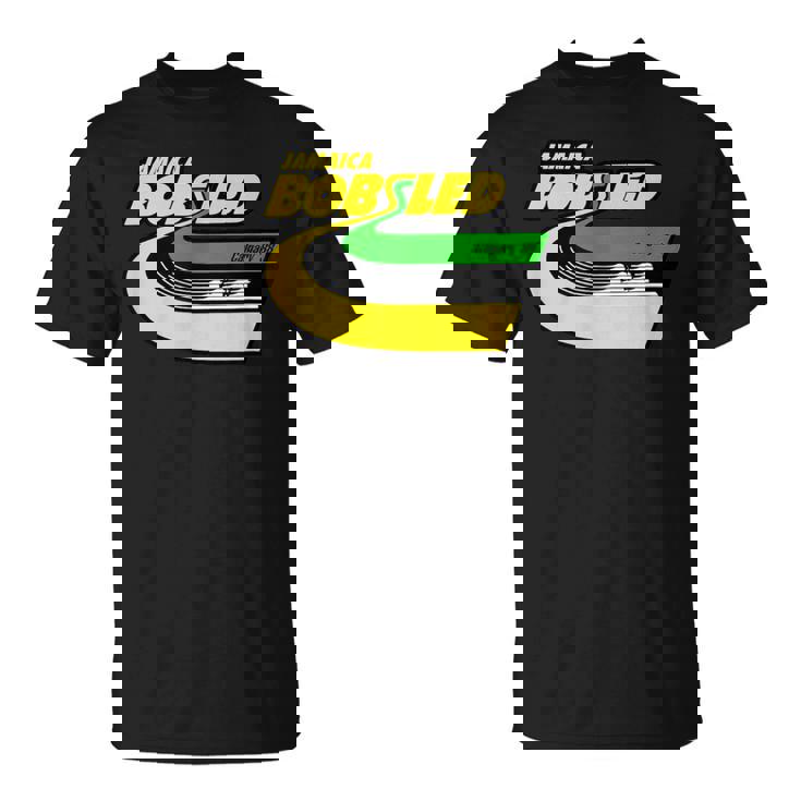 Jamaica Bobsled レトロなボブスレー チーム ジャマイカの国旗 Tシャツ