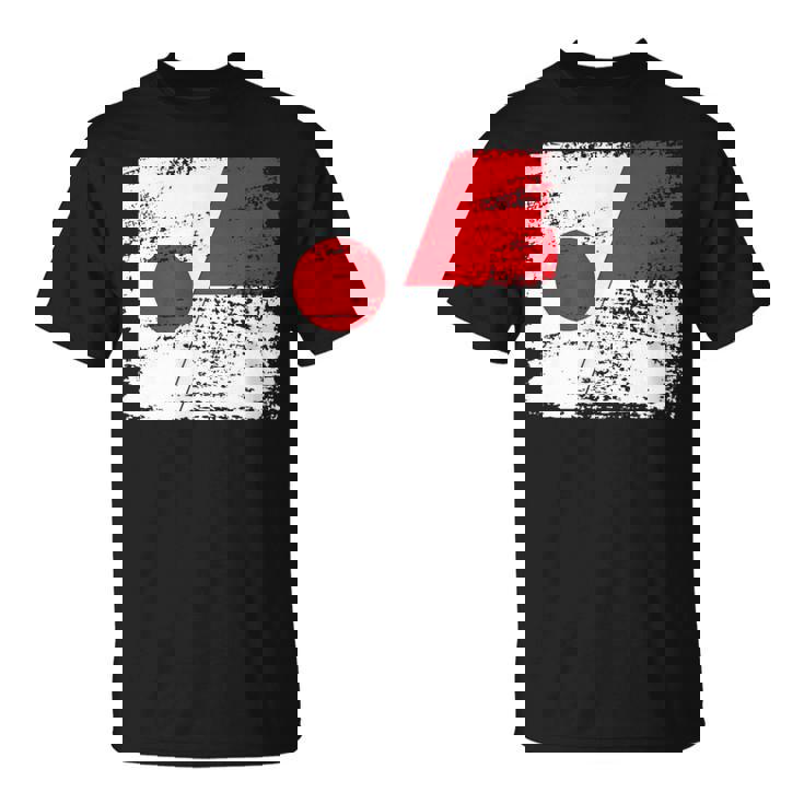 Japanese Flag Indonesiaインドネシアの遺産 インドネシアのルーツ 日本の国旗 インドネシアの国旗 Tシャツ