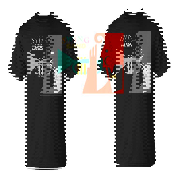 Jazz Music Player スイング バンド レトロ ヴィンテージ 70年代 Tシャツ