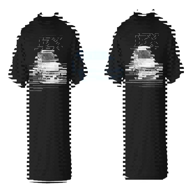 Jdm Car Jzx100 In Drift Powerlide 1Jz チェイサー ターボセダン Tシャツ