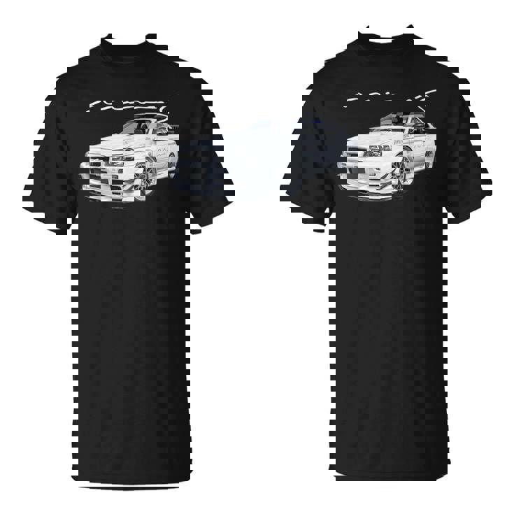 Jdm Car R34-Spec Ii Rb26kyline Mine's-Spec N1 Tシャツ