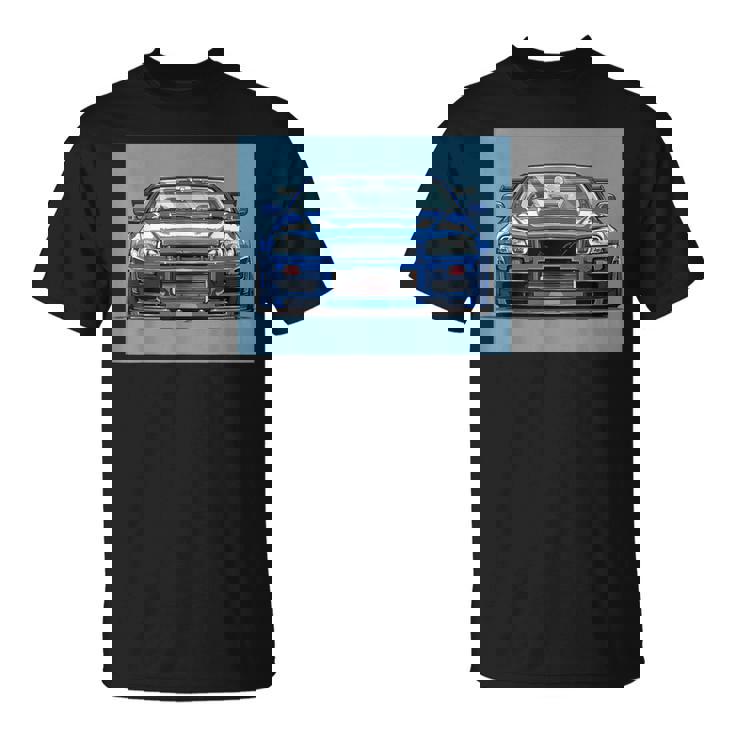 Jdm Gt R カーシーン チューニング スカイライン R34 ドリフト インポート Tシャツ