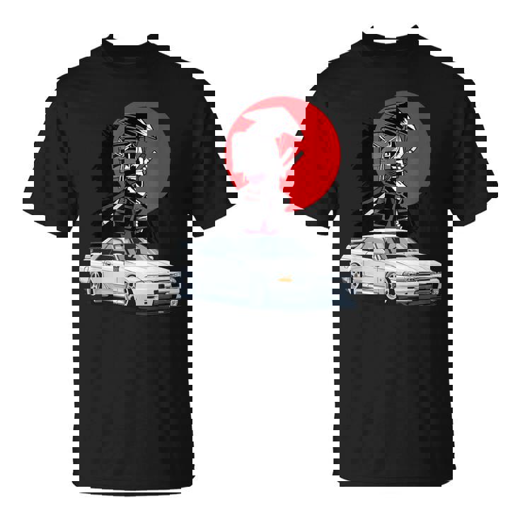 Jdm スカイライン R32 カーチューニング ジャパンサムライドリフト Tシャツ