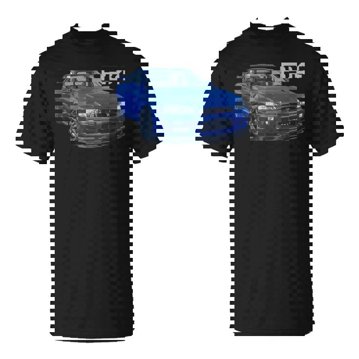 Jdm 車 R34 ベイサイド ブルー-Spec Ii Tシャツ