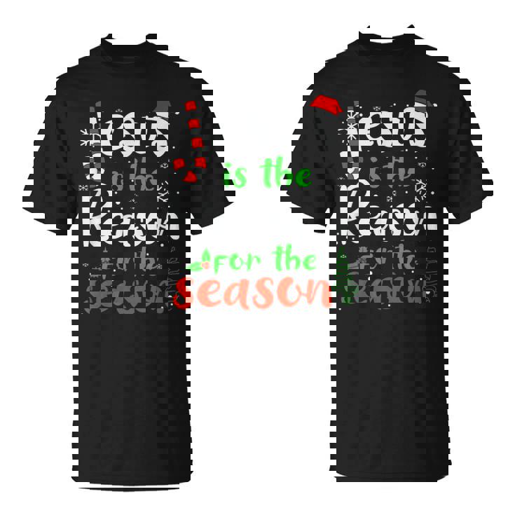 Jesus Is The Reason For Theeason クリスマス 神の信仰 Tシャツ