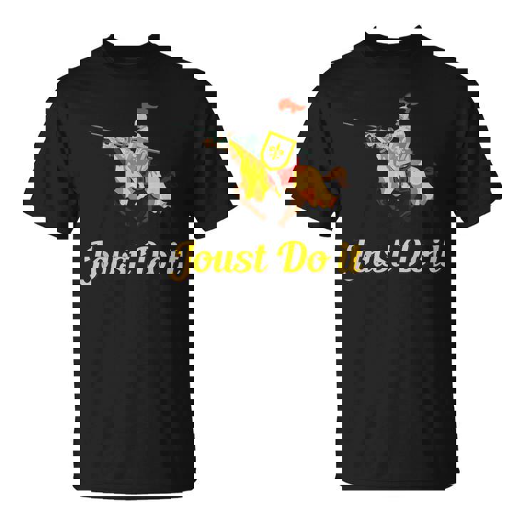 Jousting Joust Do It 中世の騎士tシャツ Tシャツ