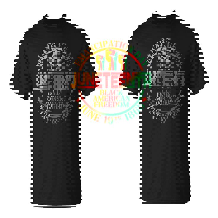 Junenth African American Freedom Black History Men T-Shirt