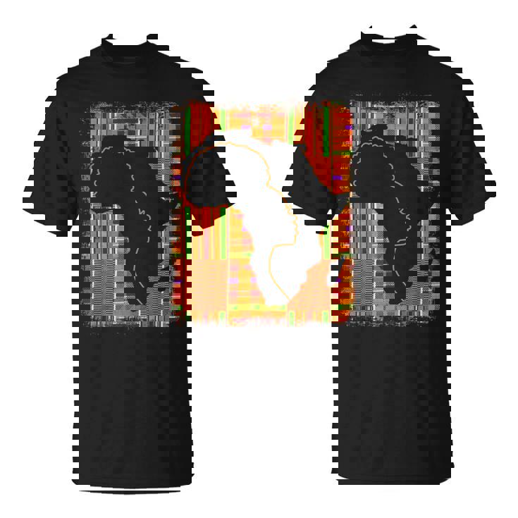 Junenth History Freedom アフリカ地図 ケンテ女王 Tシャツ