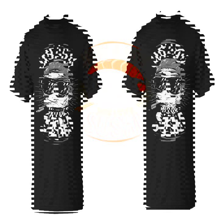 Just A Boy Who Lovesushis ushi Lover キッズ ボーイズ ティーン Tシャツ