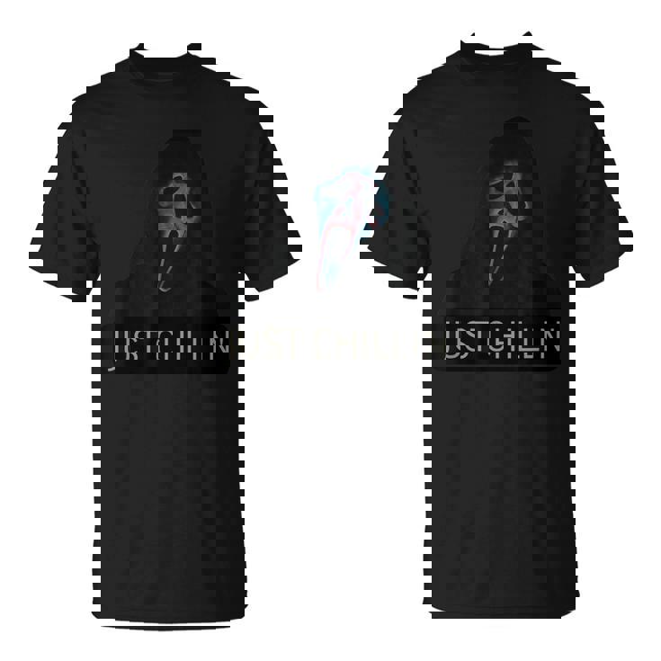 Just Chillin ゴーストフェイス Tシャツ