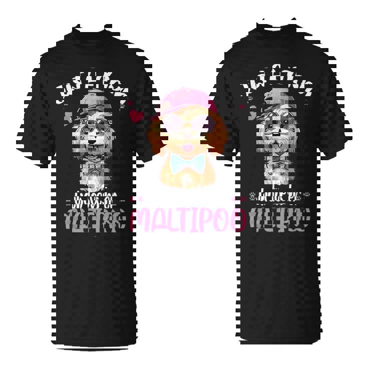 Just Mom Who Loves Her Maltipooママ Tシャツ