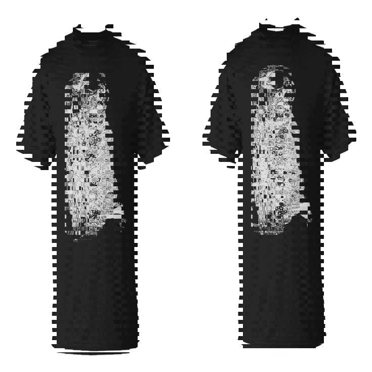 The Kiss グスタフ・クリムト クラシック アールヌーボー グラフィック Freedom Tシャツ