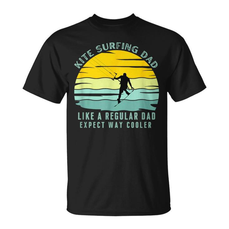 Kiteurfing Dad Amateur De Kitesurf Pour Père Kitesurfer T-Shirt
