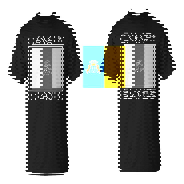 Las Islas Canarias Bandera La Macaronesia Canaria Camiseta unisex