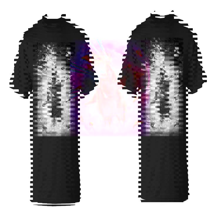 Laser Eyespace Cat ナマケモノ ラマ レインボー Tシャツ