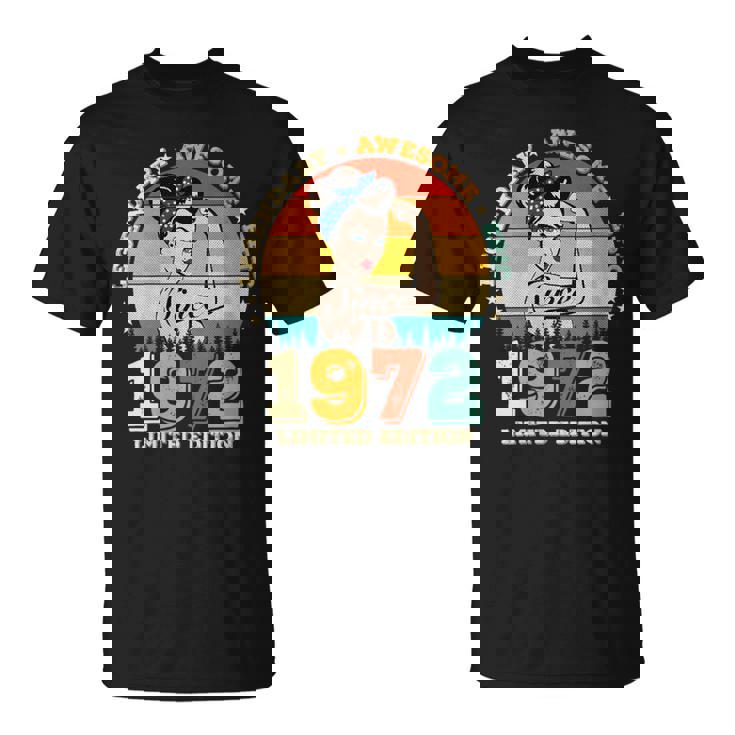 Legendario De 53 Años Desde 1972 Impresionante 53 Cumpleaños Es Cuello Camiseta unisex
