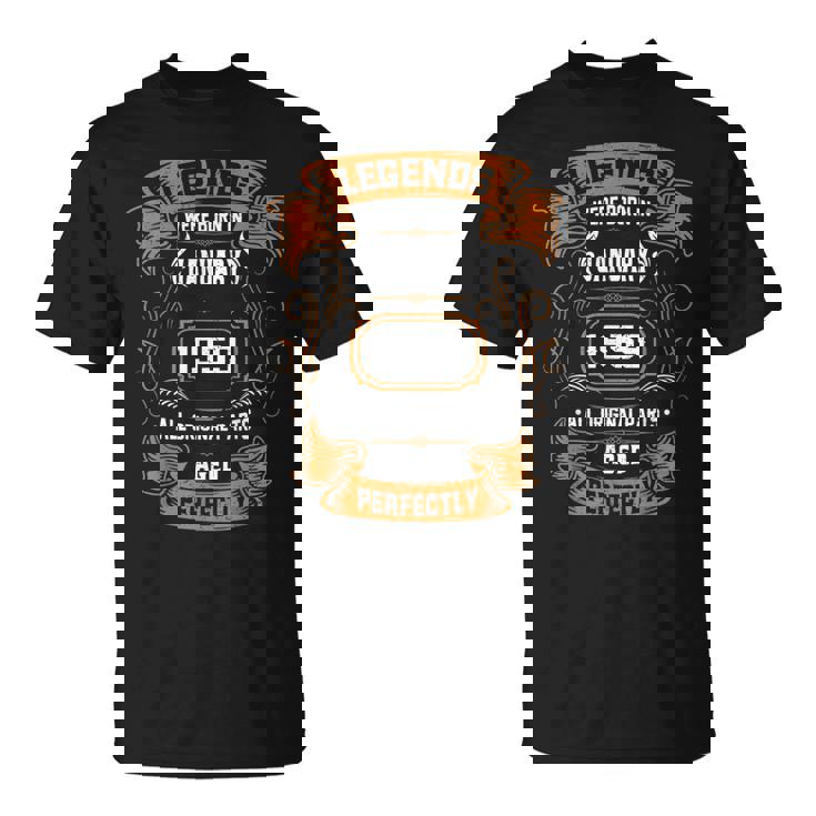 Legends Were Born In January 1959 誕生日プレゼント Tシャツ