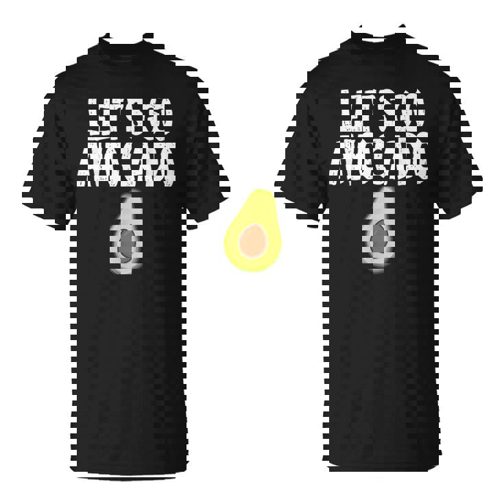 Let's Go アボカドユーモアジョーク ユニセックス アボカド中毒者 Tシャツ