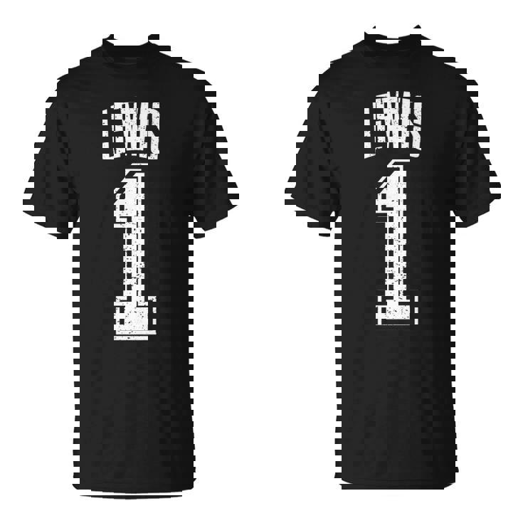 Lewisサポーター番号 1番の大ファン 長袖tシャツ Tシャツ