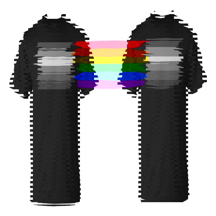 Lgbt ハートにレインボーフラッグ Tシャツ