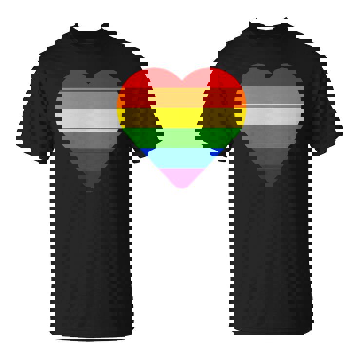 Lgbt レインボー・ハート・フラッグ ゲイ・バイ・ラブ・プライド月間 Lgbtq Tシャツ