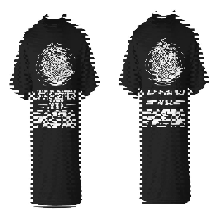Life Is Better With パスタ スパゲッティ イタリア料理好き Tシャツ