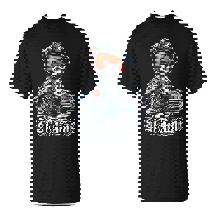 Lil Homie Lowrider かわいいテディベア ヒップホップ ローライダー チカーノ Tシャツ