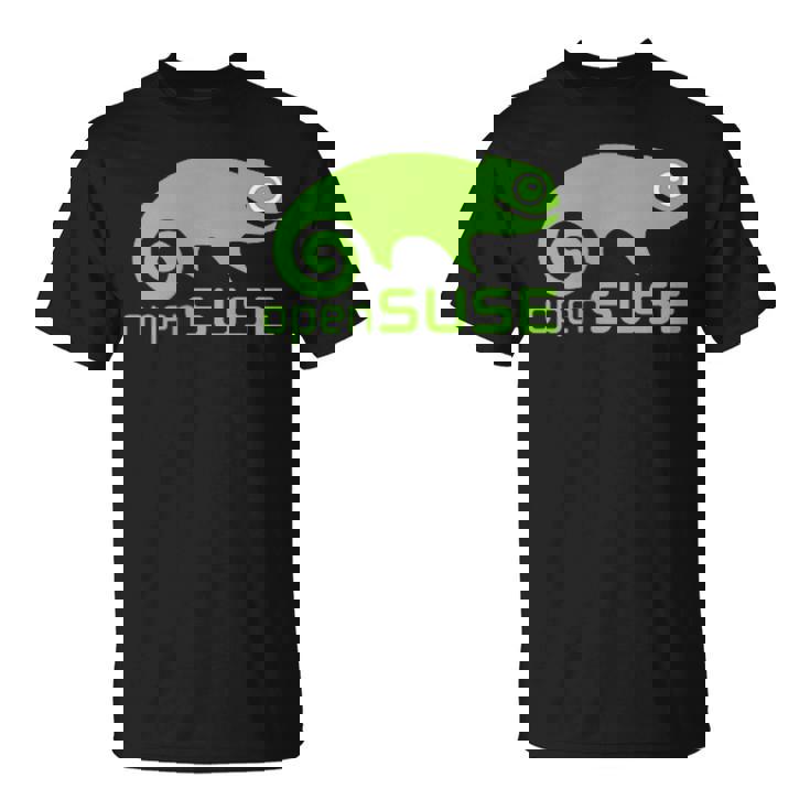 Linux Opensuse ラバーtシャツ タグライン&ロゴ オープンソースos Tシャツ