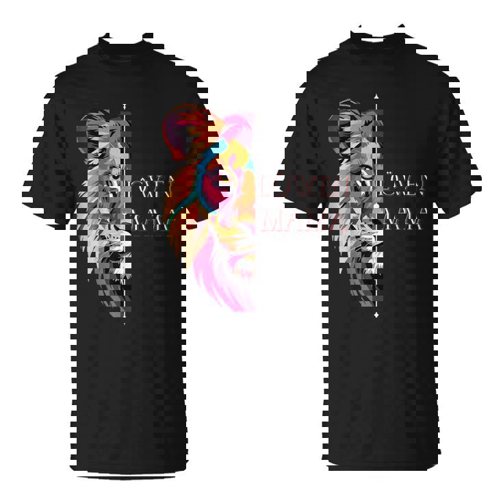 With Lion Mum Mother Colourful Motif For Mother's Day Or Birthdays S T-Shirt